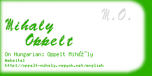 mihaly oppelt business card